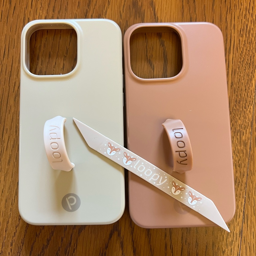 Loopy Case Cream and Tan Phone Cases with Secure Grip IPhone 13 PRO
